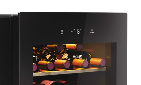 Haier Wine Bank 50 Serie 3 HWS34GGH1 Cantinetta vino con compressore Libera installazione Nero 34 bottiglia/bottiglie