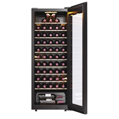 Haier Wine Bank 50 Serie 3 HWS58GGH1 Libera installazione Nero 58 bottiglia/bottiglie