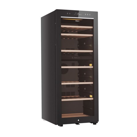 Haier Wine Bank 50 Serie 7 HWS77GDAU1 Cantinetta vino con compressore Libera installazione Nero 77 bottiglia/bottiglie