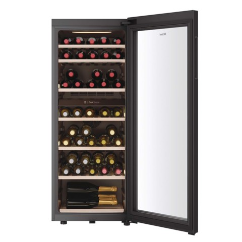 Haier Wine Bank 50 Serie 7 HWS77GDAU1 Cantinetta vino con compressore Libera installazione Nero 77 bottiglia/bottiglie