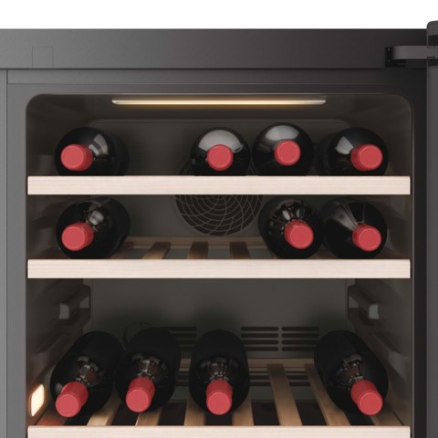 Haier Wine Bank 50 Serie 7 HWS77GDAU1 Cantinetta vino con compressore Libera installazione Nero 77 bottiglia/bottiglie
