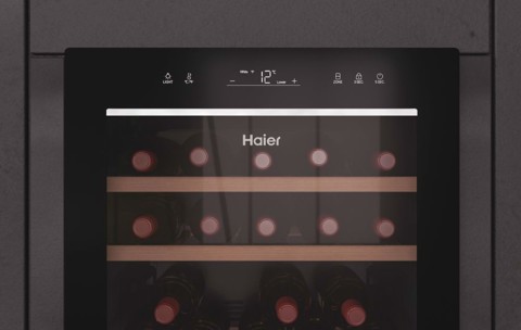 Haier Wine Bank 50 Serie 7 HWS77GDAU1 Cantinetta vino con compressore Libera installazione Nero 77 bottiglia/bottiglie