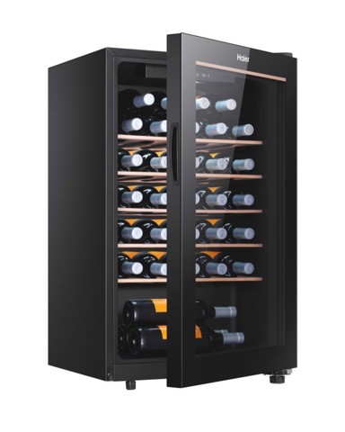 Haier Wine cellar HWS33GGFR Cantinetta vino con compressore Libera installazione Nero 33 bottiglia/bottiglie