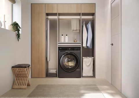 Haier X Series 5, Lavatrice Carica Frontale 13 KG, 30% più efficente della classe A, 1400 giri, Antracite, AI PowerDrive, Vapore, Wi-Fi, Smart AI, Super Fast 15', HW130BP14357GUIT