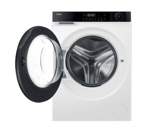 Haier X Series 5, Lavatrice Carica Frontale 8 KG, 30% più efficente della classe A, 1400 giri, Bianco, AI PowerDrive, Vapore, Wi-Fi, Smart AI, Super Fast 15', HW80-BP14357U-IT