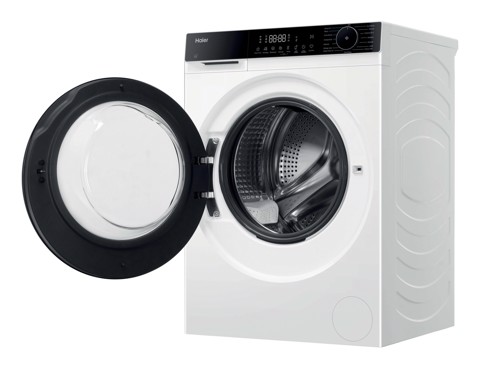Haier X Series 5, Lavatrice Carica Frontale 8 KG, 30% più efficente della classe A, 1400 giri, Bianco, AI PowerDrive, Vapore, Wi-Fi, Smart AI, Super Fast 15', HW80-BP14357U-IT