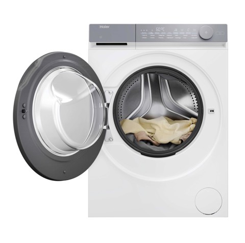 Haier X Series 7, Lavatrice Slim 8 KG, 25% più efficente della classe A, 1400 giri, Bianco, Direct Motion, Vapore, Wi-Fi, Smart AI, Scruscotto Anti-impronta, 360° ABT, HW80-B14367TU-IT
