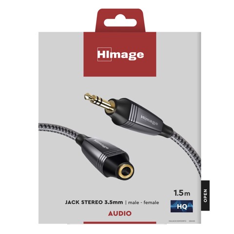 HIMAGE HIAJACK35M15MFG cavo audio 1,5 m 3.5mm Nero, Grigio