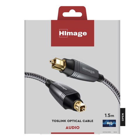 HIMAGE HIATOSL15MMG cavo audio 1,5 m Toslink Grigio