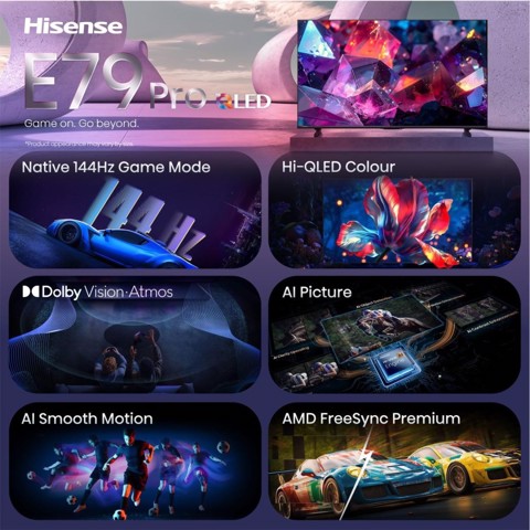 Hisense 65E79S PRO TV 165,1 cm (65") 4K Ultra HD Smart TV Wi-Fi Nero