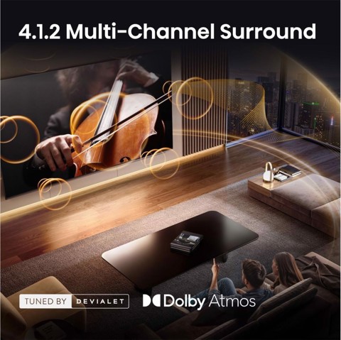 Hisense 65UR9S 165,1 cm (65") 4K Ultra HD Smart TV Wi-Fi Grigio 3500 cd/m²