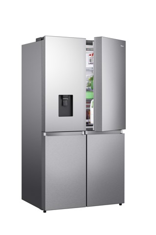 Hisense frigorifero Quattro Porte RQ758N4SWSE libera installazione 606L Classe E Dispenser Acqua Metal Cooling WiFi