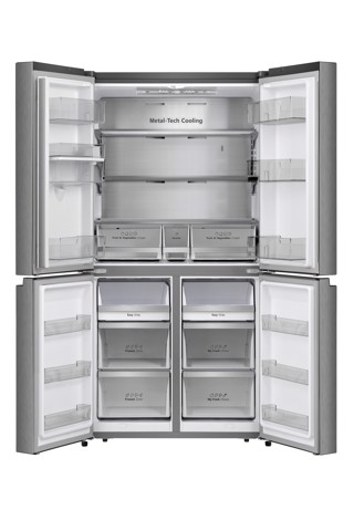 Hisense frigorifero Quattro Porte RQ758N4SWSE libera installazione 606L Classe E Dispenser Acqua Metal Cooling WiFi