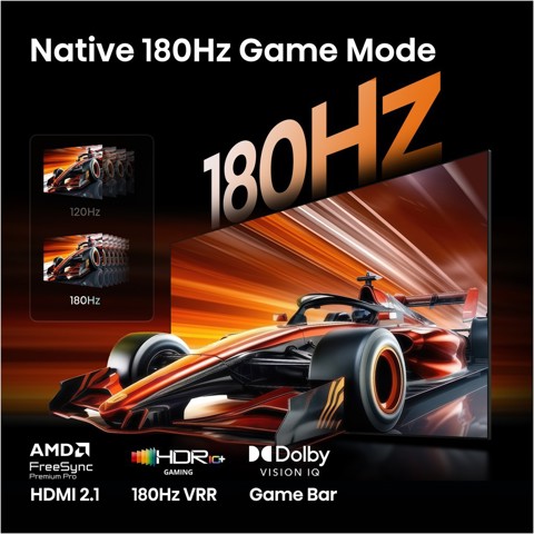 Hisense Smart TV RGB MiniLED 180Hz 55" 4K Ultra HD 55ER8S