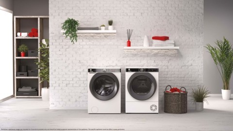 Hoover H-WASH 500 HWP4 47AMBC7/1-S lavatrice Caricamento frontale 7 kg 1400 Giri/min Bianco