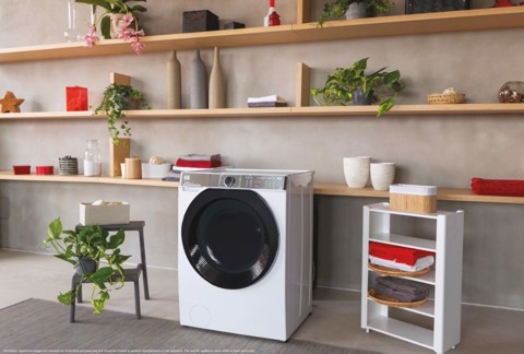 Hoover H-WASH 550 H5WPB610AMBC8-S lavatrice Caricamento frontale 10 kg 1551 Giri/min A Grigio, Argento