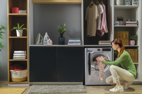 Hoover H-WASH&DRY 350 H3DPS4966TAMB6-S lavasciuga Libera installazione Caricamento frontale Bianco D