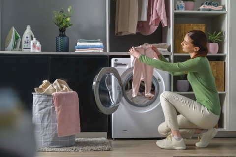 Hoover H-WASH&DRY 350 H3DPS4966TAMB6-S lavasciuga Libera installazione Caricamento frontale Bianco D