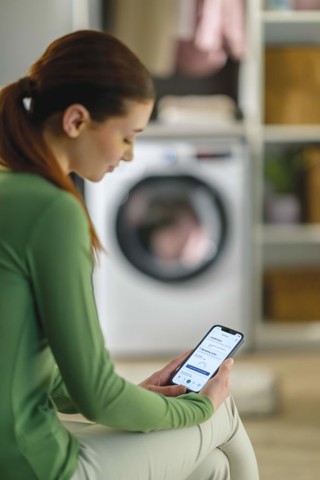 Hoover H-WASH&DRY 350 H3DPS4966TAMB6-S lavasciuga Libera installazione Caricamento frontale Bianco D