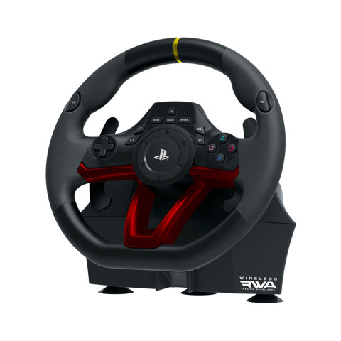 Hori Racing Wheel APEX Nero, Rosso Bluetooth/USB Sterzo + Pedali Analogico/Digitale PC, PlayStation 4