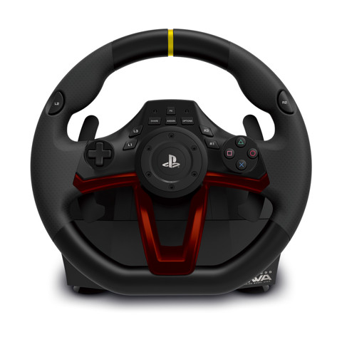 Hori Racing Wheel APEX Nero, Rosso Bluetooth/USB Sterzo + Pedali Analogico/Digitale PC, PlayStation 4