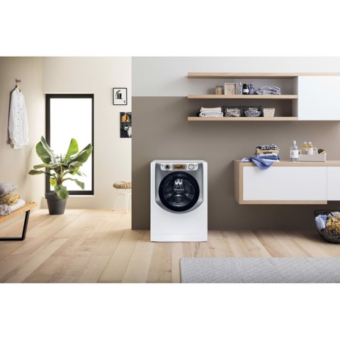 Hotpoint AQD1072D 697 EU/A N lavasciuga Libera installazione Caricamento frontale Bianco E