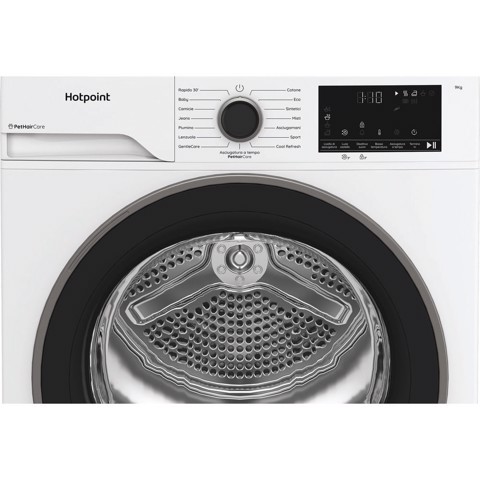 Hotpoint Ariston Asciugatrice a pompa di calore , libera installazione, 9 kg - HPT 93D BS IT - Délica