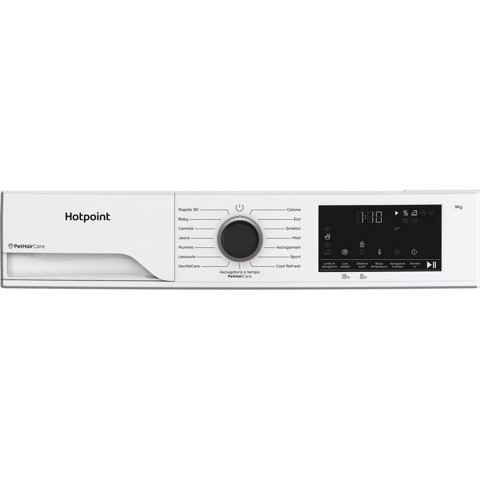 Hotpoint Ariston Asciugatrice a pompa di calore , libera installazione, 9 kg - HPT 93D BS IT - Délica