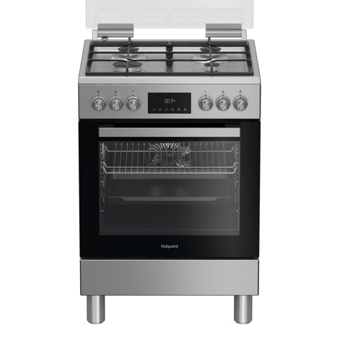 Hotpoint Ariston H6G5LMX Cucina A Elettrico Gas Acciaio inox