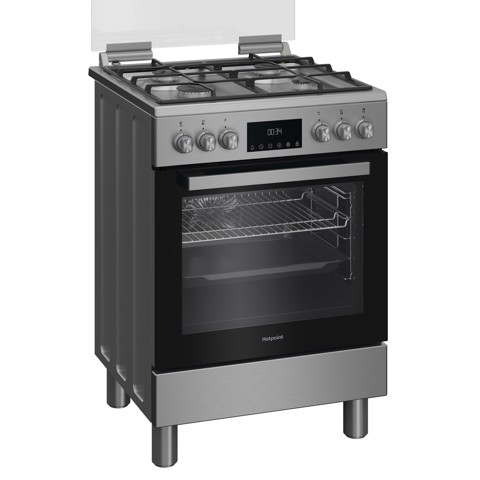 Hotpoint Ariston H6G5LMX Cucina A Elettrico Gas Acciaio inox
