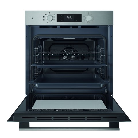 Hotpoint Ariston HAO 255HS X Forno Multifunzione inox con display e manopole esterne, ActiveSteam, Idrolisi
