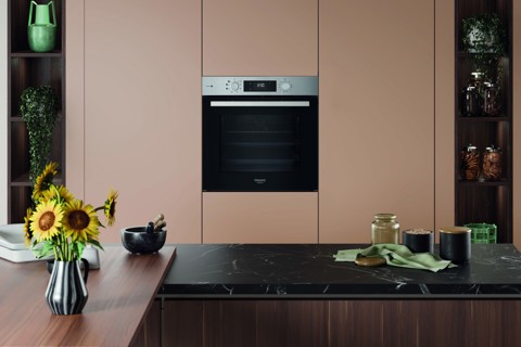 Hotpoint Ariston HAO 255HS X Forno Multifunzione inox con display e manopole esterne, ActiveSteam, Idrolisi