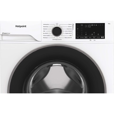 Hotpoint Ariston HB 103 CARE IT, Capacità 10kg, classe A -30%, Motore Inverter, 1400 giri, Display digitale XL, Vapore,
