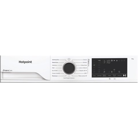 Hotpoint Ariston HB 93 CARE IT, Capacità 9kg, classe A -30%, Motore Inverter, 1400 giri, Display digitale XL, Vapore