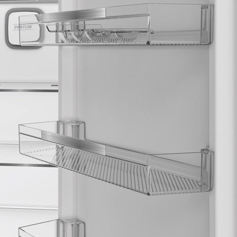 Hotpoint Ariston HP1K 25402 XP7E Frigorifero combinato a libera installazione, Dual no frost, 60cm, Classe B, Silver, 31 dbA, h 203 cm