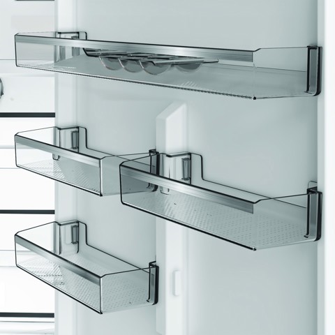 Hotpoint Ariston HPAK2 6472 XP5E Frigorifero combinato a libera installazione, Dual no frost, 70cm, Classe D, Pet Inox, 36dbA, h187cm