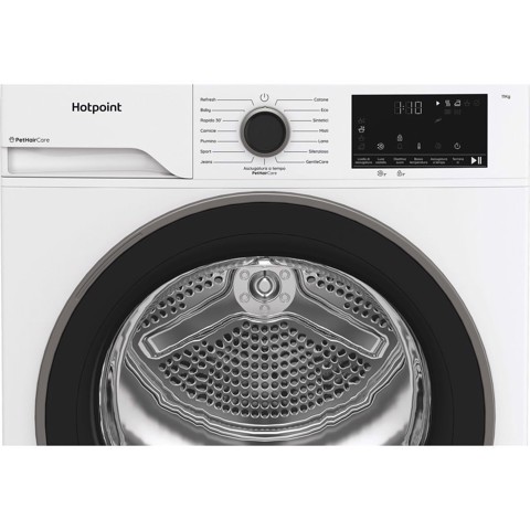 Hotpoint Ariston HPT 113D BS IT, Capacità 11kg, classe D, EasyIron, PetHair Removal | Profondità mobile 60cm