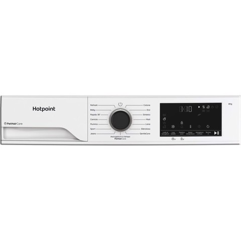 Hotpoint Ariston HPT 84D BS IT, Capacità 8kg, classe C, EasyIron, PetHair Removal | Profondità mobile 54cm