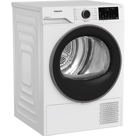 Hotpoint Ariston HPT 93D BS IT, Capacità 9kg, classe D, EasyIron, Slim, PetHair Removal | Profondità mobile 46 cm