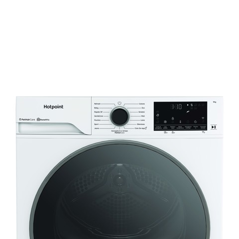 Hotpoint Ariston HPT 96D BS IT asciugatrice Libera installazione Caricamento frontale 9 kg Bianco