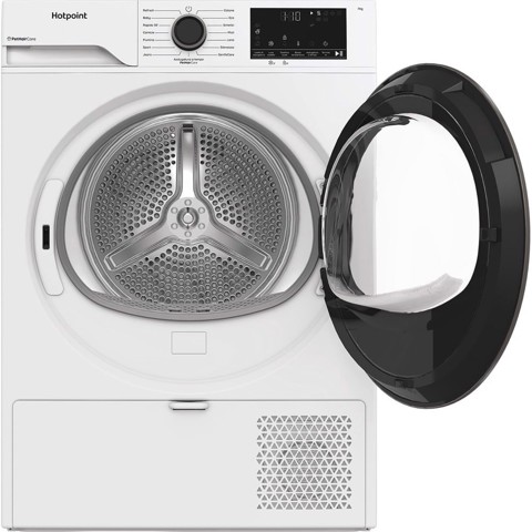 Hotpoint Ariston HPTS 74D BS IT, Capacità 7kg, classe C, EasyIron, Slim, PetHair Removal