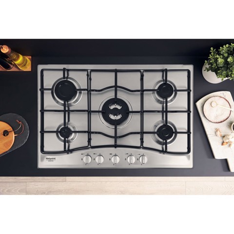 Hotpoint Ariston Piano cottura a gas PCN 752 T/IX/HAR