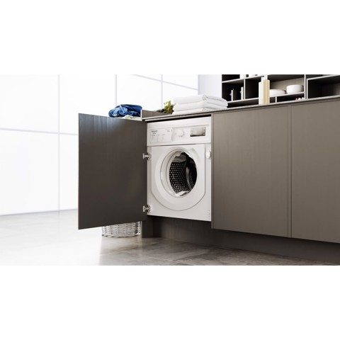 Hotpoint BI WDHG 861485 EU lavasciuga Da incasso Caricamento frontale Bianco D