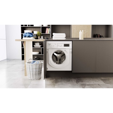 Hotpoint BI WDHG 861485 EU lavasciuga Da incasso Caricamento frontale Bianco D