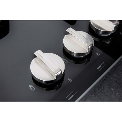 Hotpoint FTGHG 751 D/HA(BK) Nero Da incasso 75 cm Gas 5 Fornello(i)