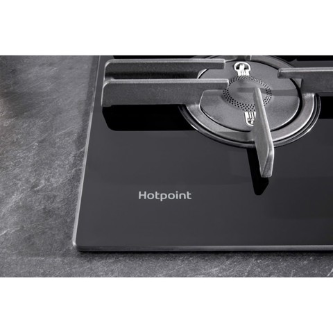 Hotpoint FTGHG 751 D/HA(BK) Nero Da incasso 75 cm Gas 5 Fornello(i)