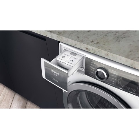Hotpoint H8 W046WB IT lavatrice Caricamento frontale 10 kg 1400 Giri/min A Bianco