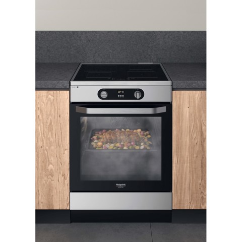Hotpoint HS68IQ8CHX/E Cucina Piano cottura a induzione Acciaio inossidabile A
