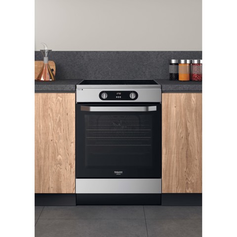 Hotpoint HS68IQ8CHX/E Cucina Piano cottura a induzione Acciaio inossidabile A