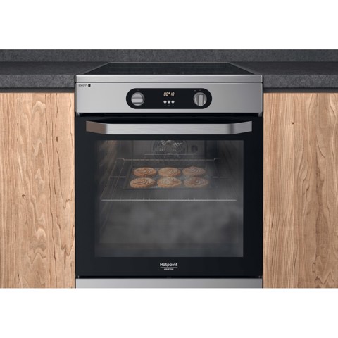 Hotpoint HS68IQ8CHX/E Cucina Piano cottura a induzione Acciaio inossidabile A